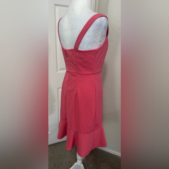 BCBG Paris Women’s Pink Ruffle Cocktail Mini Dress Size XS - Picture 3 of 10